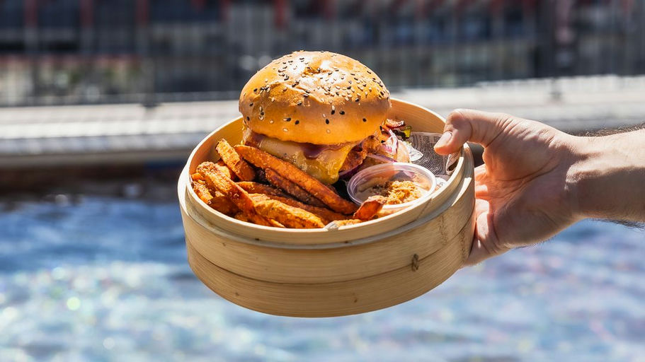 Lisbon Burger Lunch & Rooftop Pool Day Pass