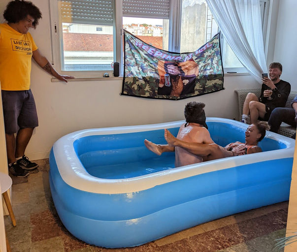 Lisbon Oil / Mud Wrestling Challenge - Stripper vs Stag thumbnail 7