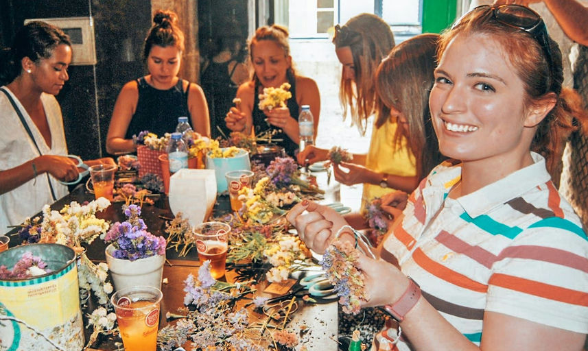Flower Crown Workshop in Lisbon